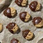 chocolate peanut butter protein freezer balls